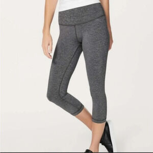 Lululemon Wunder Under Crop Hi-Rise Leggings Size 2